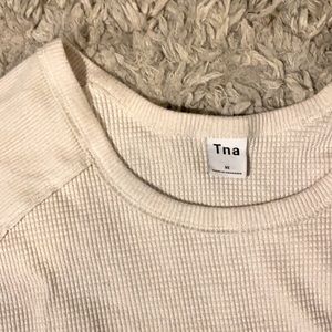 TNA waffle knit long sleeve